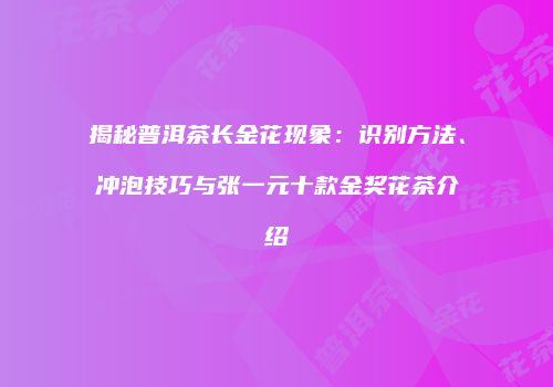 揭秘普洱茶长金花现象：识别方法、冲泡技巧与张一元十款金奖花茶介绍