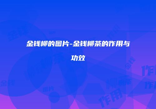 金钱柳的图片-金钱柳茶的作用与功效