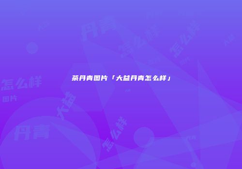 茶丹青图片「大益丹青怎么样」
