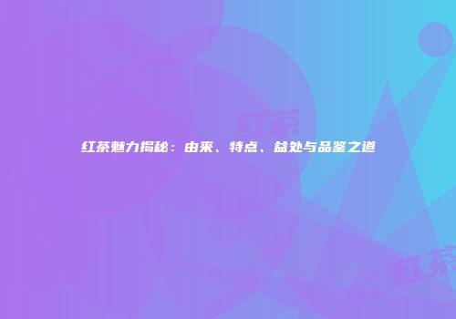 红茶魅力揭秘：由来、特点、益处与品鉴之道