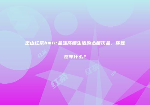 正山红茶bm12品味高端生活的必备饮品，你还在等什么？