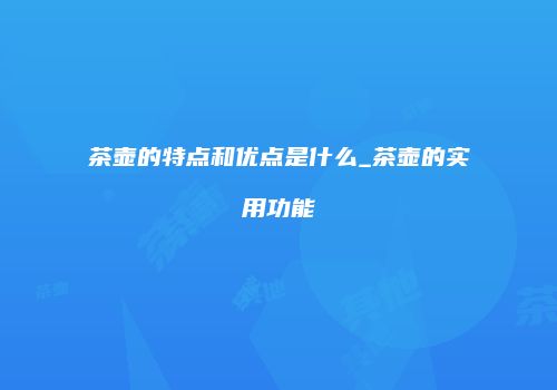 茶壶的特点和优点是什么_茶壶的实用功能