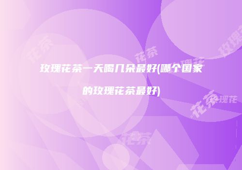 玫瑰花茶一天喝几朵最好(哪个国家的玫瑰花茶最好)