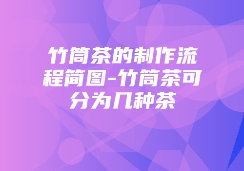 竹筒茶的制作流程简图-竹筒茶可分为几种茶