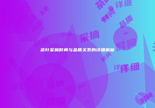 茶叶采摘时间与品质关系的详细解析