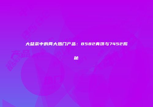 大益茶中的两大热门产品：8582青饼与7452揭秘