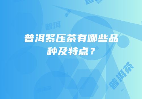 普洱紧压茶有哪些品种及特点？