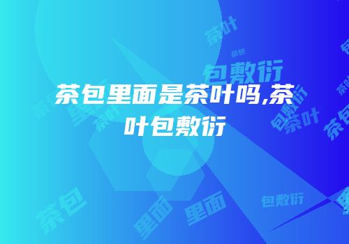 茶包里面是茶叶吗,茶叶包敷衍