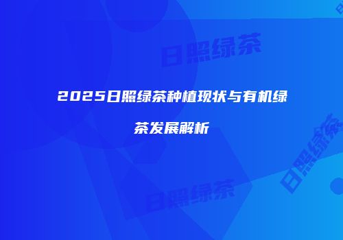 2025日照绿茶种植现状与有机绿茶发展解析