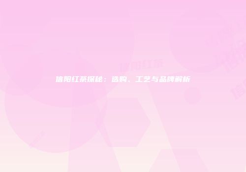 信阳红茶探秘：选购、工艺与品牌解析
