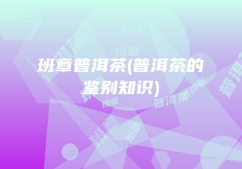 班章普洱茶(普洱茶的鉴别知识)