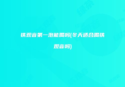 铁观音第一泡能喝吗(冬天适合喝铁观音吗)