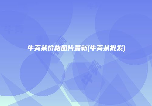 牛蒡茶价格图片最新(牛蒡茶批发)