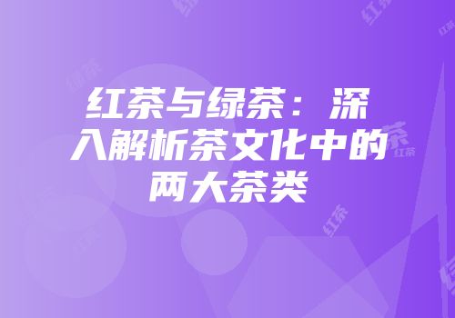 红茶与绿茶：深入解析茶文化中的两大茶类