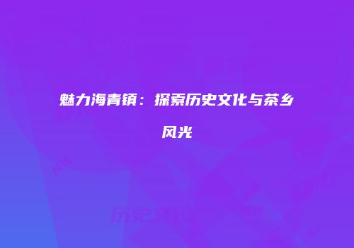 魅力海青镇：探索历史文化与茶乡风光