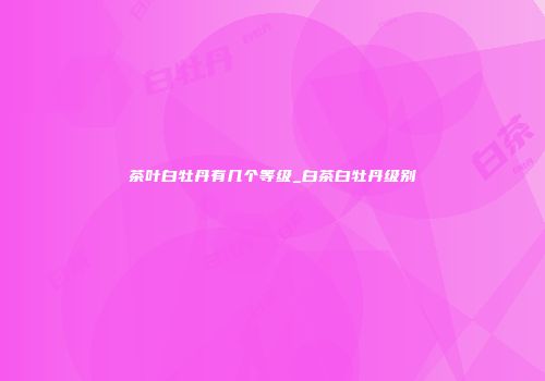 茶叶白牡丹有几个等级_白茶白牡丹级别