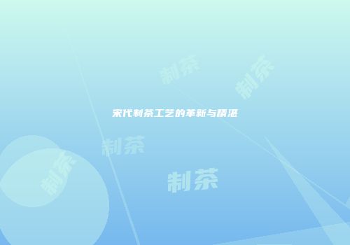 宋代制茶工艺的革新与精湛