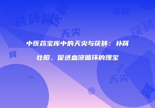 中医药宝库中的天尖与茯砖：补肾壮阳、促进血液循环的瑰宝