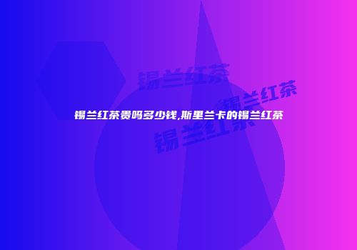 锡兰红茶贵吗多少钱,斯里兰卡的锡兰红茶