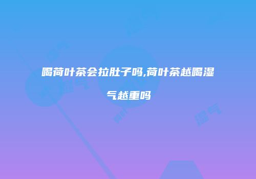 喝荷叶茶会拉肚子吗,荷叶茶越喝湿气越重吗