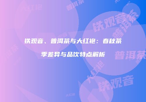 铁观音、普洱茶与大红袍：春秋茶季差异与品饮特点解析