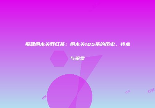 福建桐木关野红茶：桐木关105茶的历史、特点与鉴赏