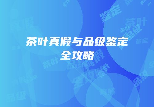 茶叶真假与品级鉴定全攻略
