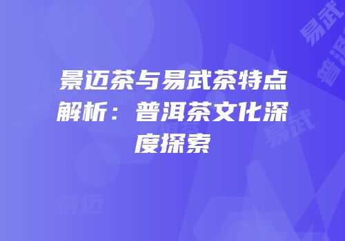 景迈茶与易武茶特点解析：普洱茶文化深度探索