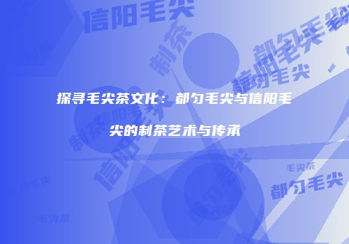 探寻毛尖茶文化：都匀毛尖与信阳毛尖的制茶艺术与传承