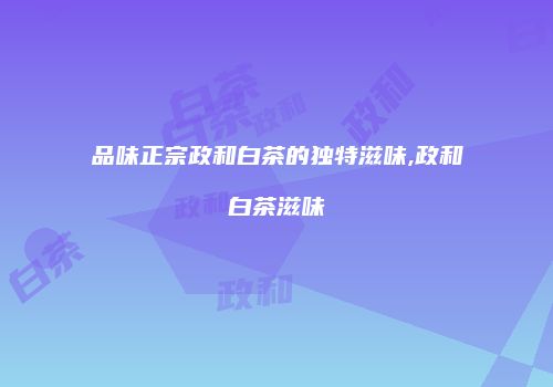 品味正宗政和白茶的独特滋味,政和白茶滋味