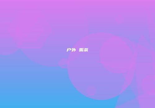 户外 喝茶