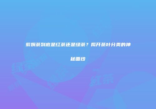 紫娟茶到底是红茶还是绿茶？揭开茶叶分类的神秘面纱