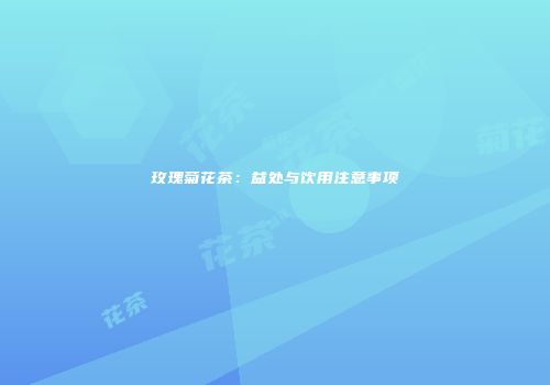 玫瑰菊花茶：益处与饮用注意事项