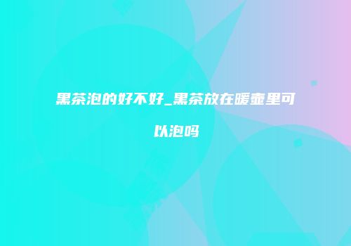 黑茶泡的好不好_黑茶放在暖壶里可以泡吗