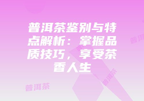 普洱茶鉴别与特点解析：掌握品质技巧，享受茶香人生