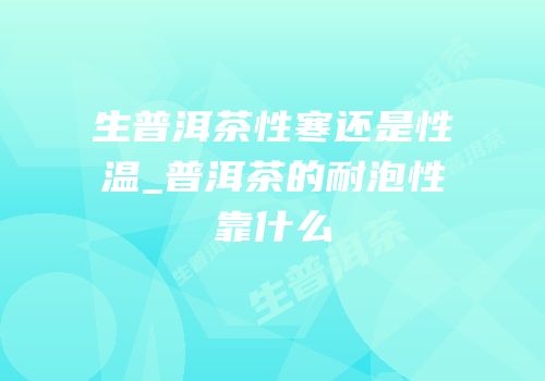 生普洱茶性寒还是性温_普洱茶的耐泡性靠什么