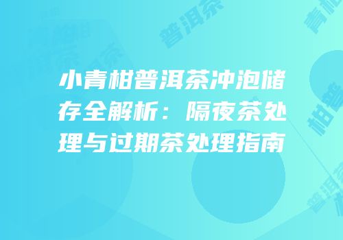 小青柑普洱茶冲泡储存全解析：隔夜茶处理与过期茶处理指南
