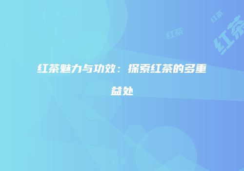红茶魅力与功效：探索红茶的多重益处