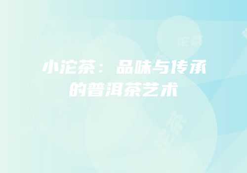 小沱茶：品味与传承的普洱茶艺术
