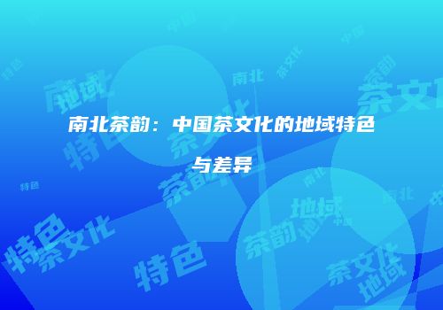 南北茶韵：中国茶文化的地域特色与差异
