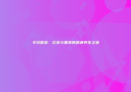 冬日暖茶：红茶与黑茶的健康养生之道