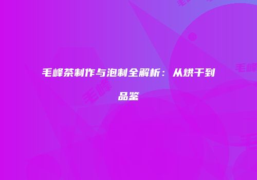 毛峰茶制作与泡制全解析：从烘干到品鉴