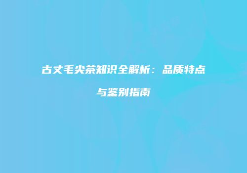 古丈毛尖茶知识全解析：品质特点与鉴别指南