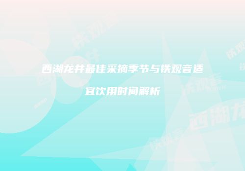西湖龙井最佳采摘季节与铁观音适宜饮用时间解析