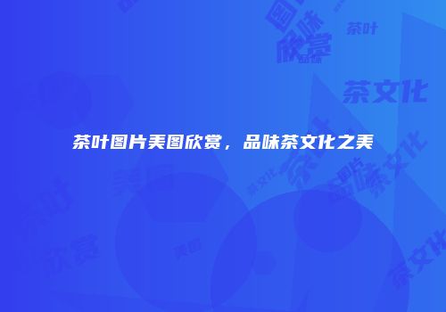 茶叶图片美图欣赏，品味茶文化之美