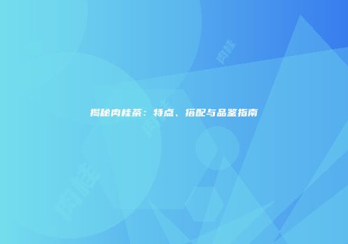 揭秘肉桂茶：特点、搭配与品鉴指南