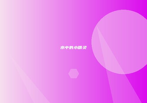 水中的小精灵