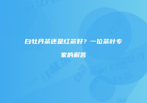白牡丹茶还是红茶好？一位茶叶专家的解答