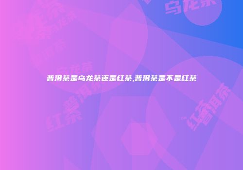 普洱茶是乌龙茶还是红茶,普洱茶是不是红茶