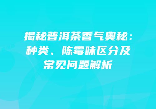 揭秘普洱茶香气奥秘：种类、陈霉味区分及常见问题解析